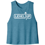 Level_Up_Racerback_Crop_Tank_Heather_Deep_Teal_Front_Mockup.png